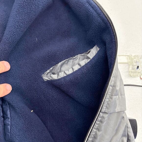 NIKE MEN SIZE XL DARK GRAY FULL ZIP FLEECE LINED GRAY PARKA JACKET HOODED Y2K - Picture 8 of 8